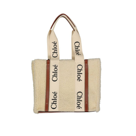 Chloé Beige Lamb Fur Tote Bag Chloé