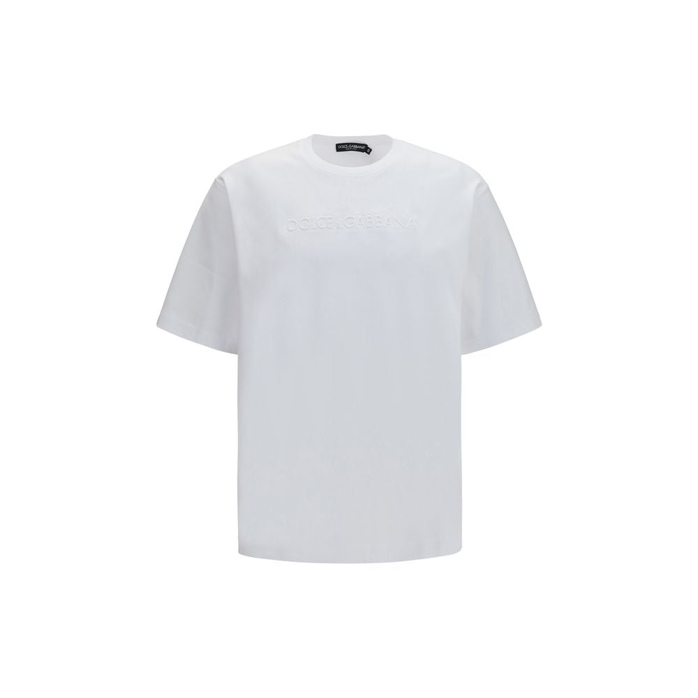 Dolce & Gabbana White Cotton T-Shirt - Eljoys Fashion 