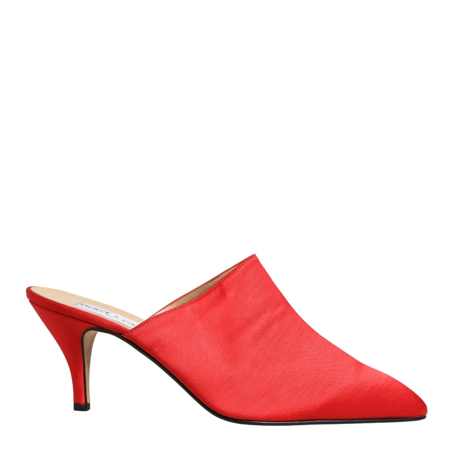 Dolce & Gabbana Red Suede Heel Mule Shoes