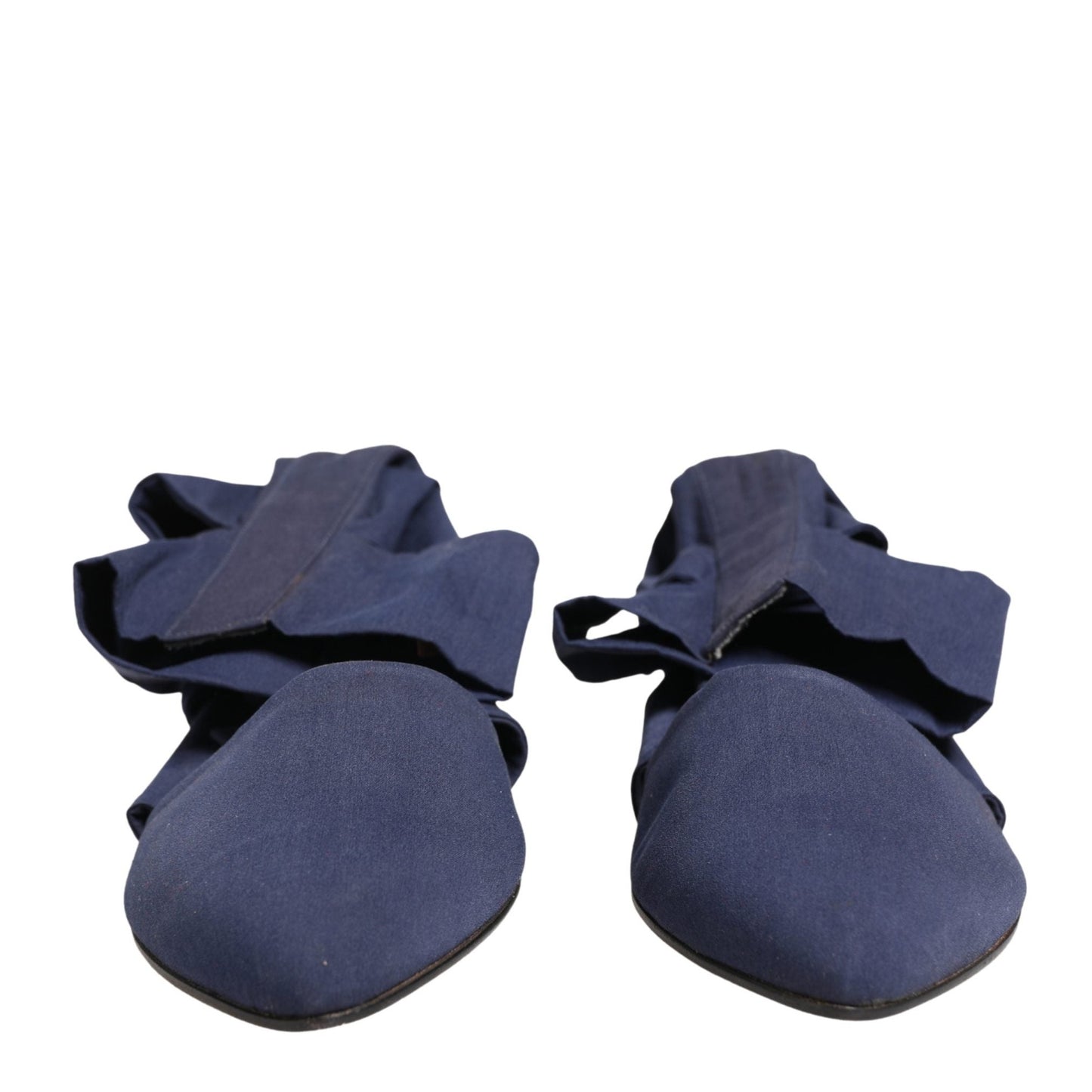 Dolce & Gabbana Blue Cotton Ankle Boots Shoes