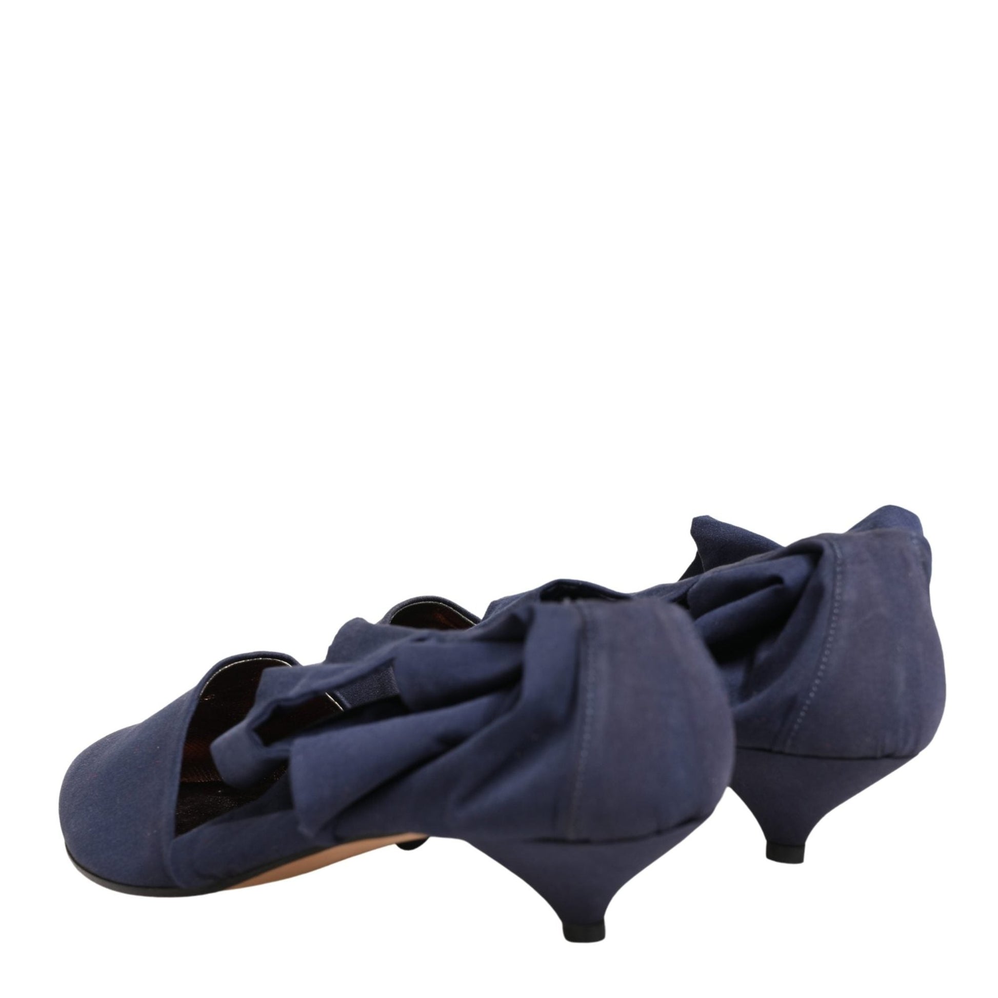 Dolce & Gabbana Blue Cotton Ankle Boots Shoes