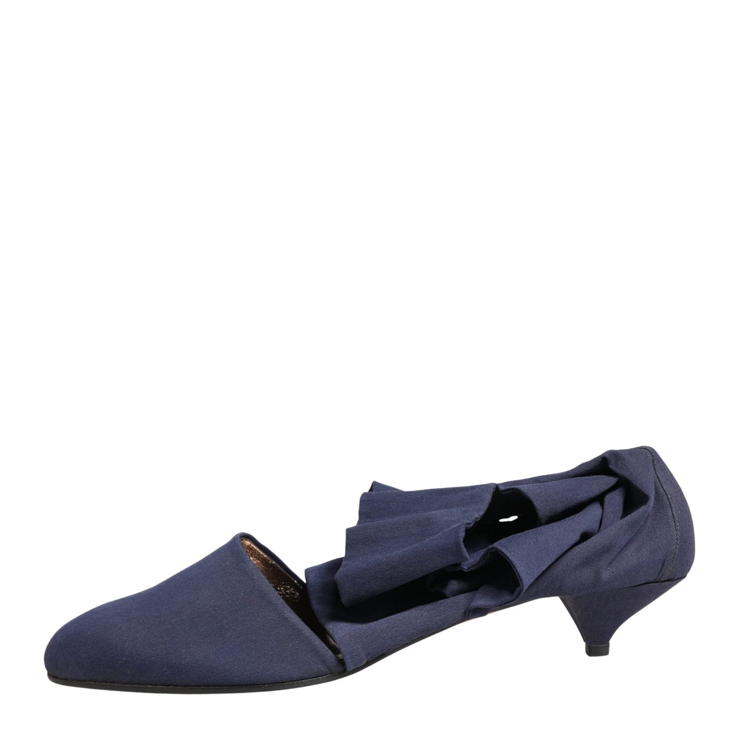 Dolce & Gabbana Blue Cotton Ankle Boots Shoes