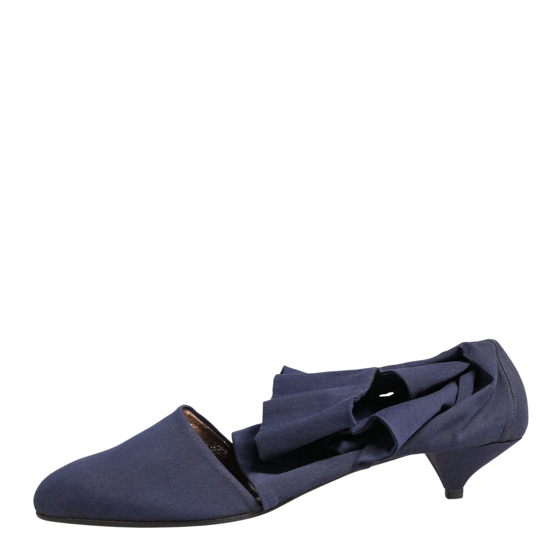 Dolce & Gabbana Blue Cotton Ankle Boots Shoes