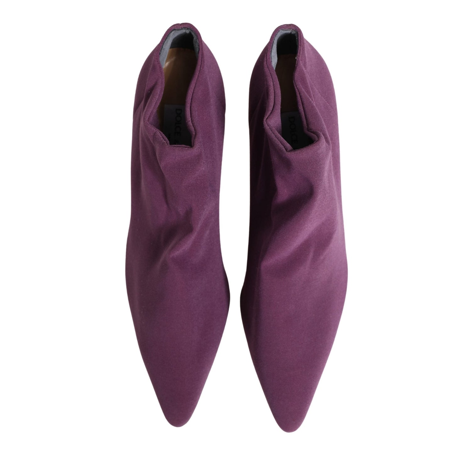 Dolce & Gabbana Shoes Purple Suede Ankle Boots Shoes