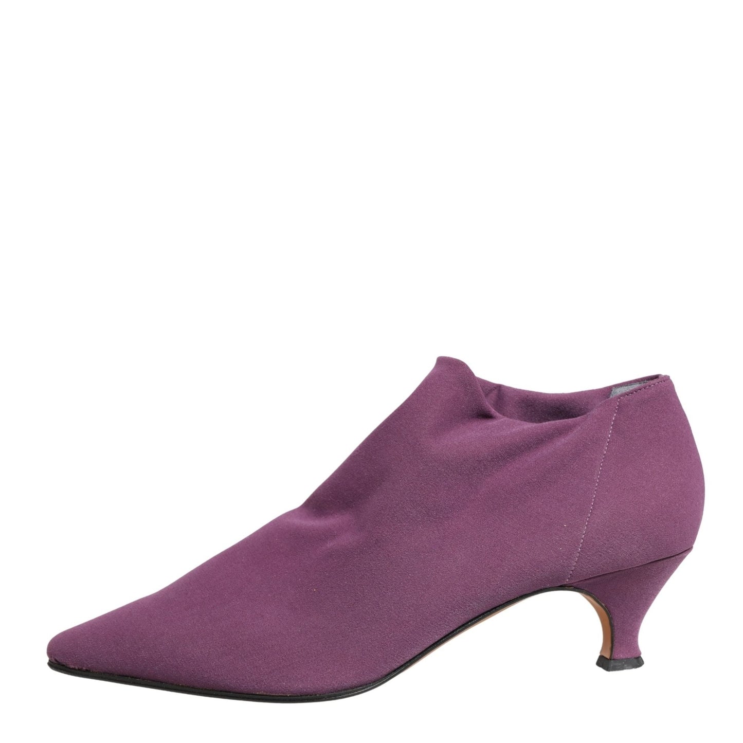 Dolce & Gabbana Shoes Purple Suede Ankle Boots Shoes