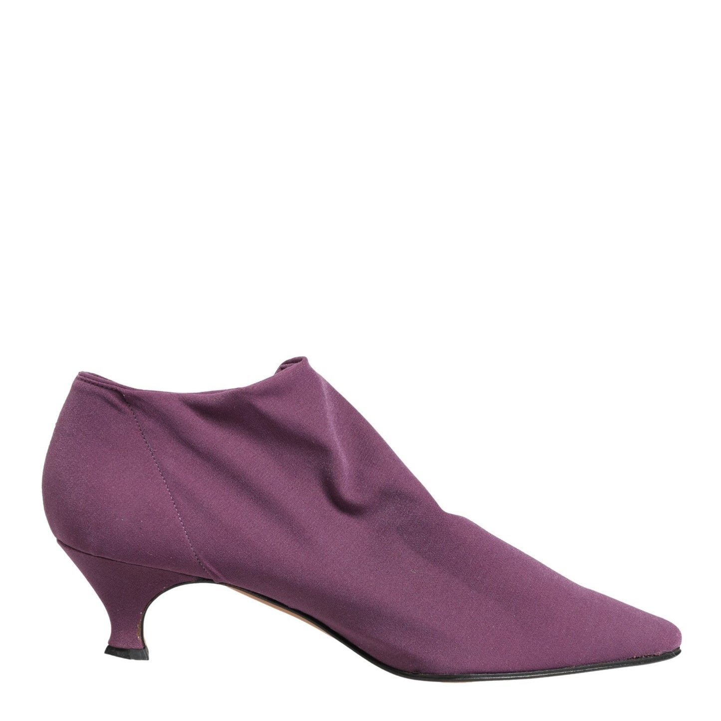 Dolce & Gabbana Shoes Purple Suede Ankle Boots Shoes