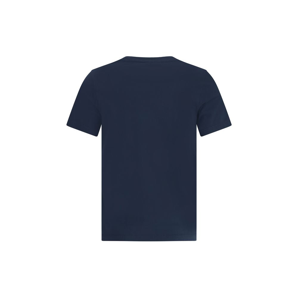 Maison Kitsuné Blue Cotton T-Shirt Maison Kitsuné