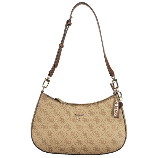 Guess Jeans Beige Polyurethane Women Handbag Guess Jeans