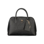 Black Guess Jeans polyurethane women's handbag with sleek design and top handle, stylish accessory for everyday or evening use.