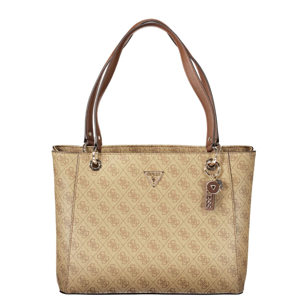 Guess Jeans Beige Polyurethane Women Handbag Guess Jeans