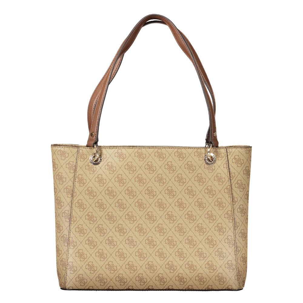 Guess Jeans Beige Polyurethane Women Handbag Guess Jeans