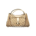 Beige Guess Jeans women's handbag made of polyurethane with stylish design, featuring a sleek and modern look.