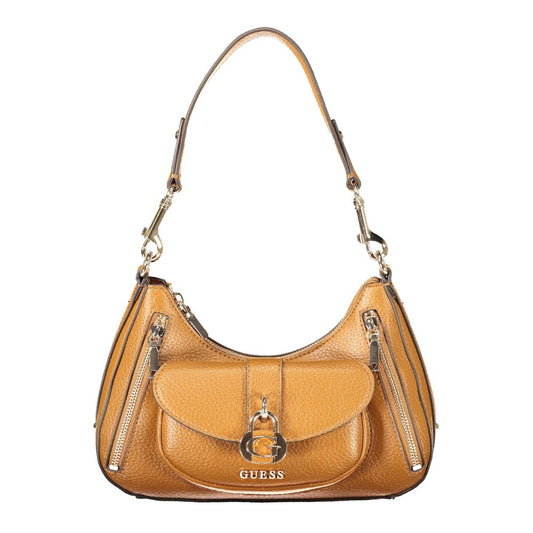 Guess Jeans Marrone Poliuretano Womens Handbag Guess Jeans
