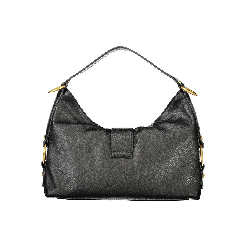 Guess Jeans Nero Poliuretano Women Handbag Guess Jeans