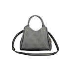 Guess Jeans Nero black polyurethane women's handbag with sleek design and gold-tone hardware, featuring top handles and a zip closure.