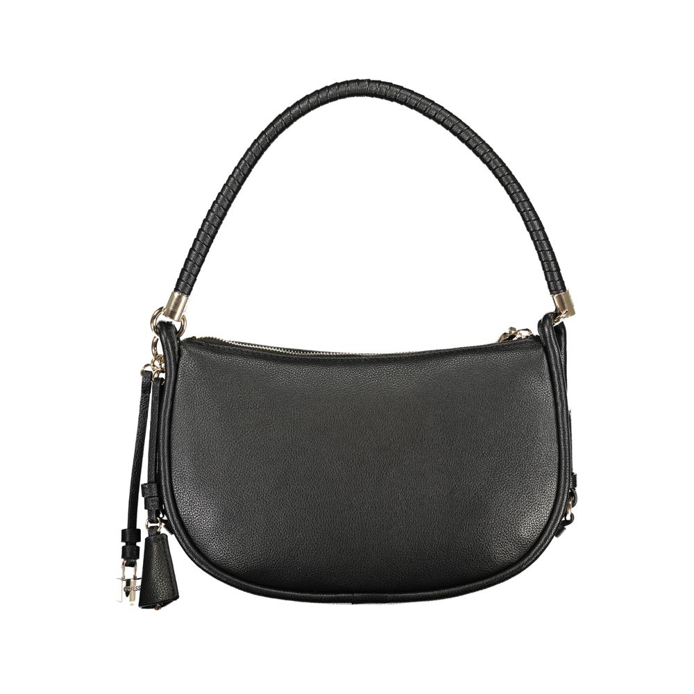 Guess Jeans Nero Polyurethane women's handbag with sleek design and textured finish, featuring a stylish, versatile accessory.