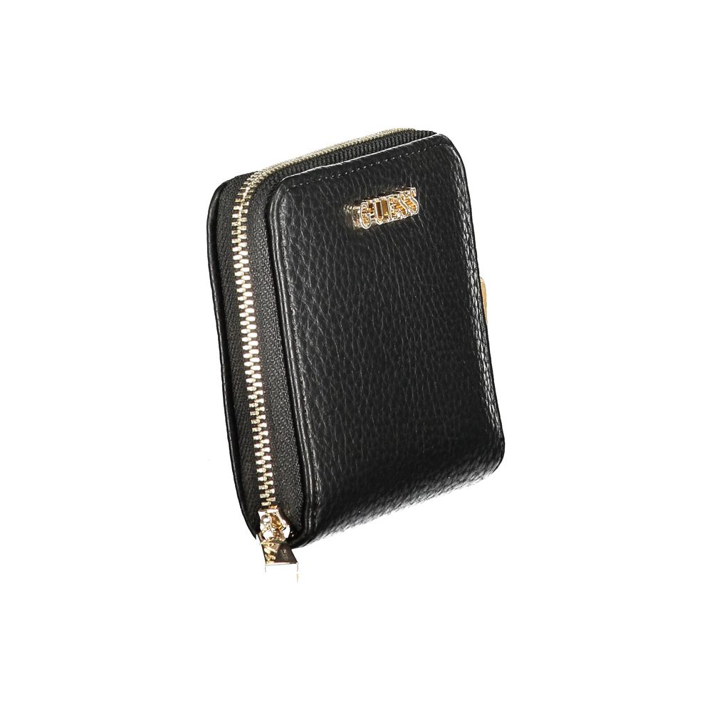 Guess Jeans Black Polyurethane Women Wallet Guess Jeans