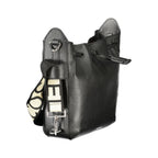 Brown leather women’s bag by Coccinelle featuring a sleek design and silver hardware, perfect for stylish everyday use.