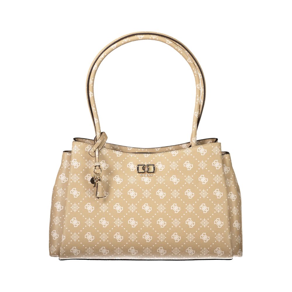 Guess Jeans Beige Polyurethane Women Handbag - Eljoys Fashion 