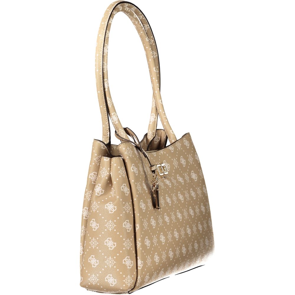 Guess Jeans Beige Polyurethane Women Handbag - Eljoys Fashion 