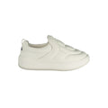 Fila black polyester women's sneaker with sporty design and white sole, featuring sleek style and comfortable fit.