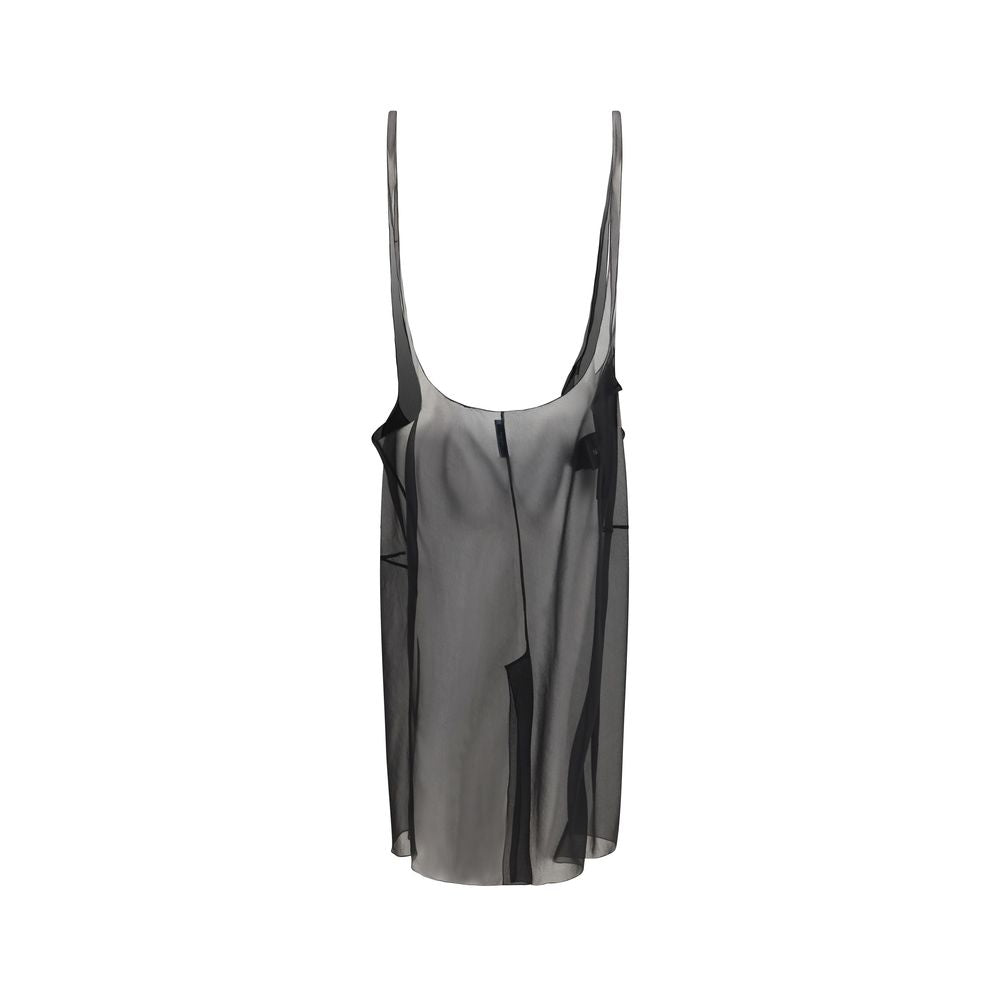 Prada Black Polyester Midi Skirt Prada