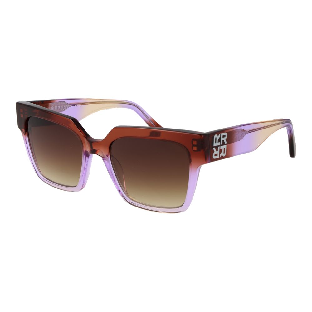 Replay Purple Plastic Sunglasses Replay