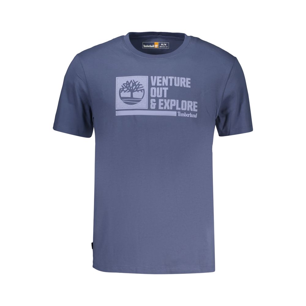 Timberland Blue Cotton Men's T-Shirt Timberland