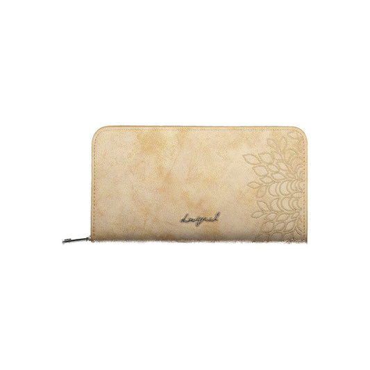 Desigual Beige Polyurethane Women Wallet Desigual