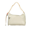 Desigual ecru polyurethane women's handbag with stylish design and top handle, perfect for everyday carry and fashion.