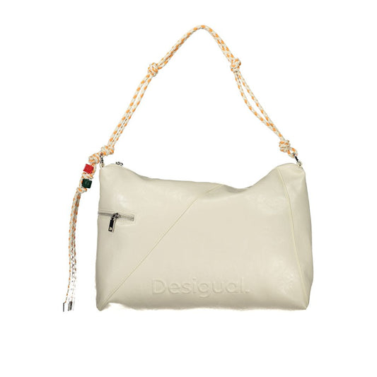 Desigual Ecru Polyurethane Women Handbag Desigual