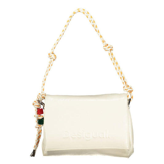 Desigual Ecru Polyurethane Women Handbag Desigual