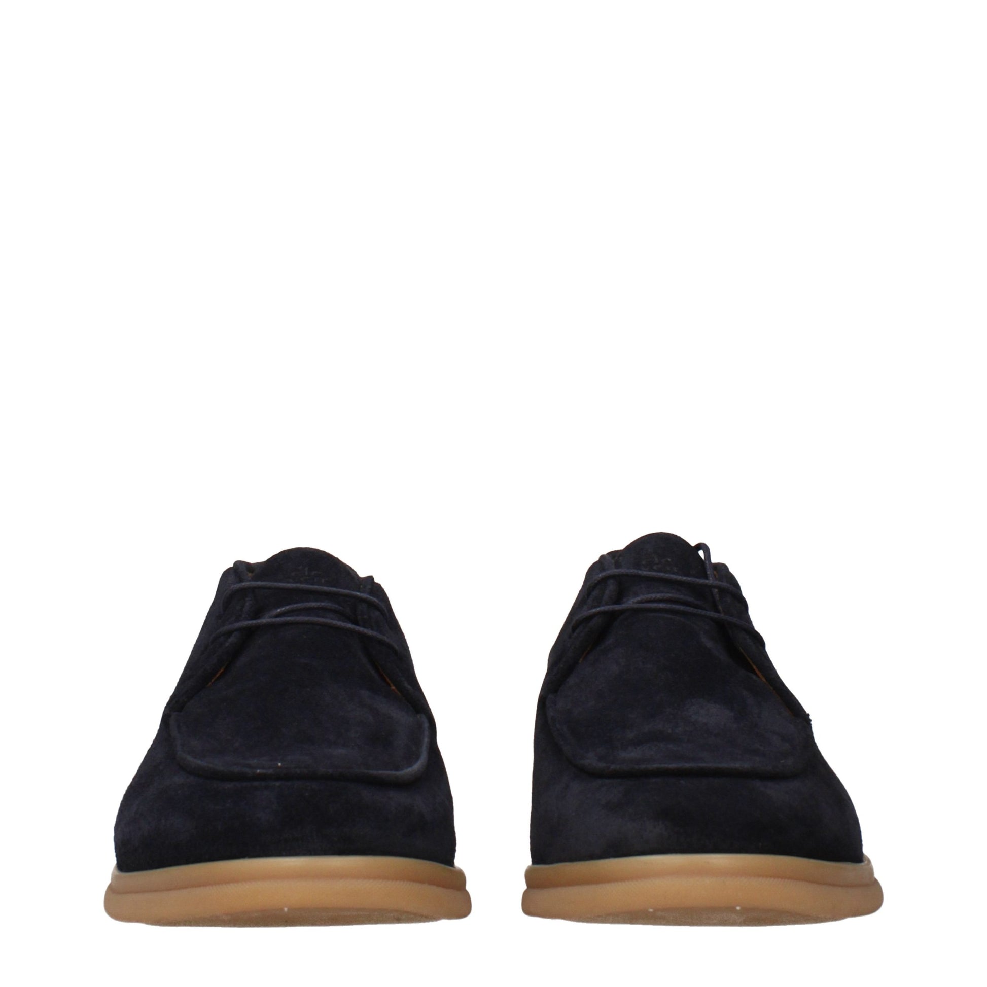 Eleventy Blue Leather Oxfords And Derbies Eleventy