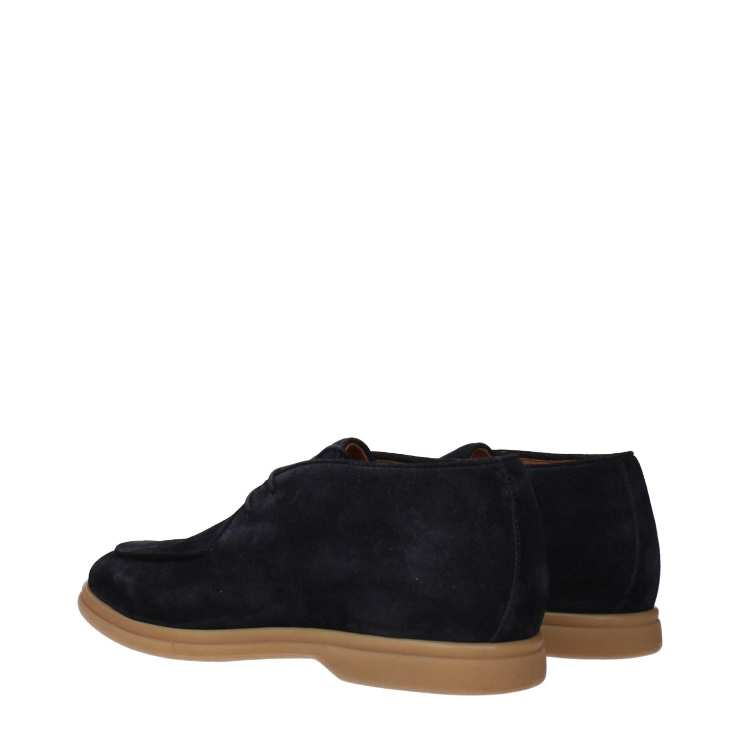 Eleventy Blue Leather Oxfords And Derbies Eleventy