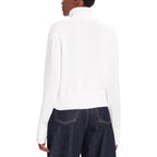 Calvin Klein Jeans White Cotton Turtleneck