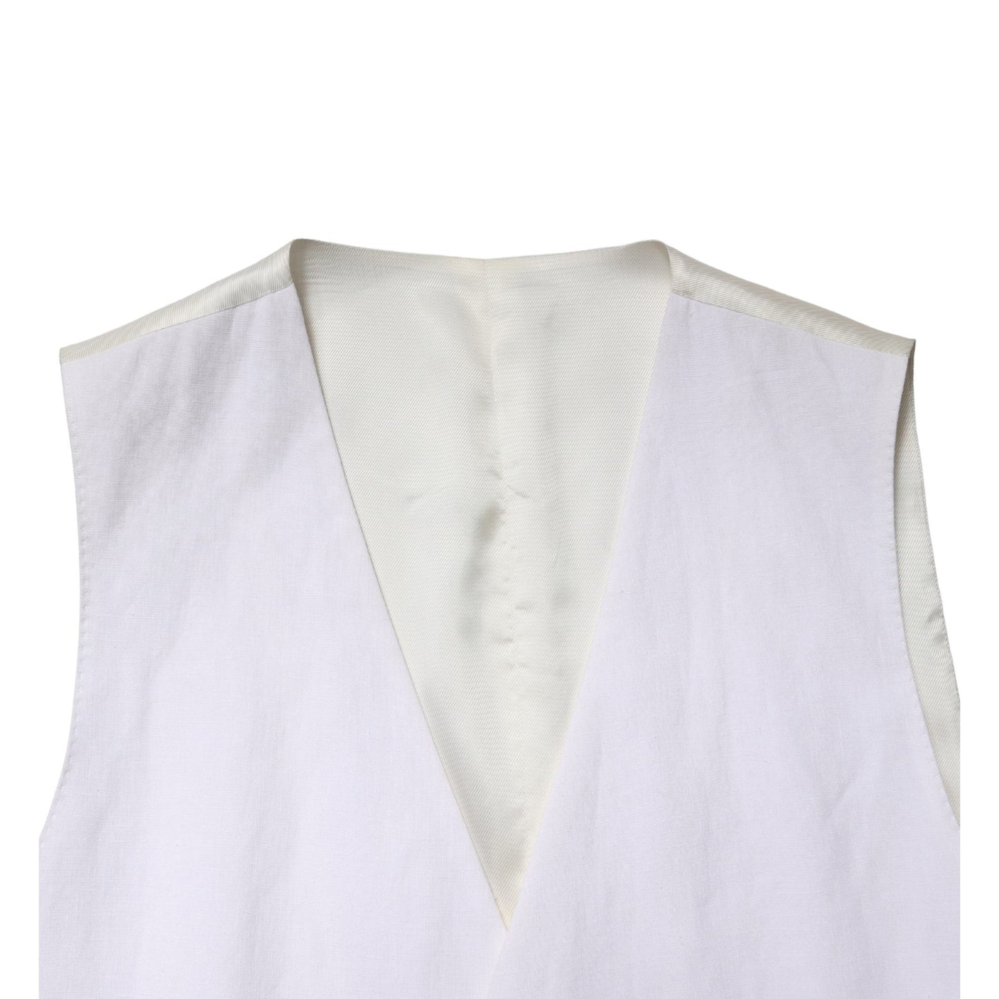 Dolce & Gabbana White SARTORIA Linen 2 Piece Men Formal Suit