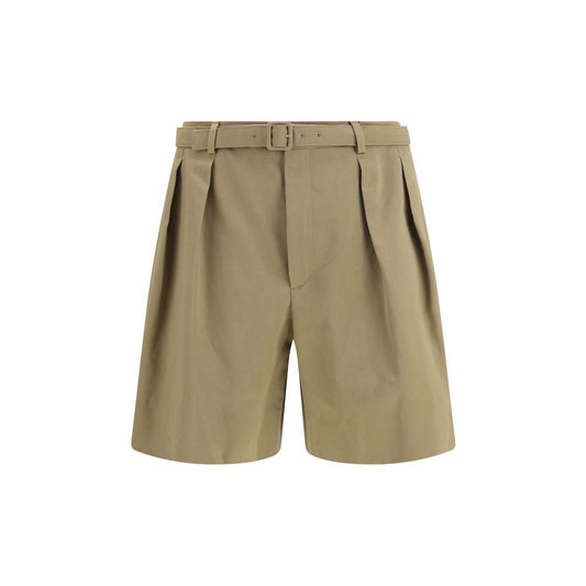 Saint Laurent Beige Cotton Bermuda Shorts Saint Laurent