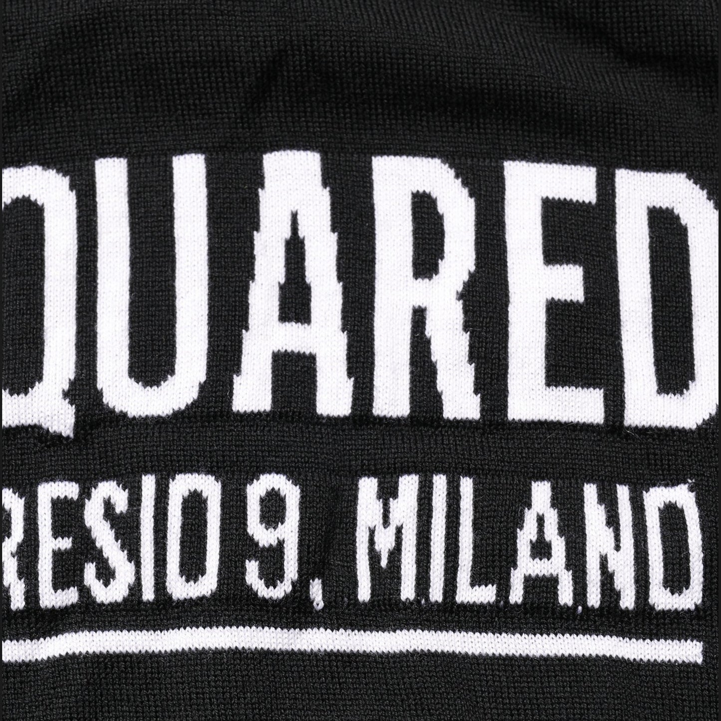 Dsquared² Black Logo Knitted Crew Neck Men Pullover Sweater