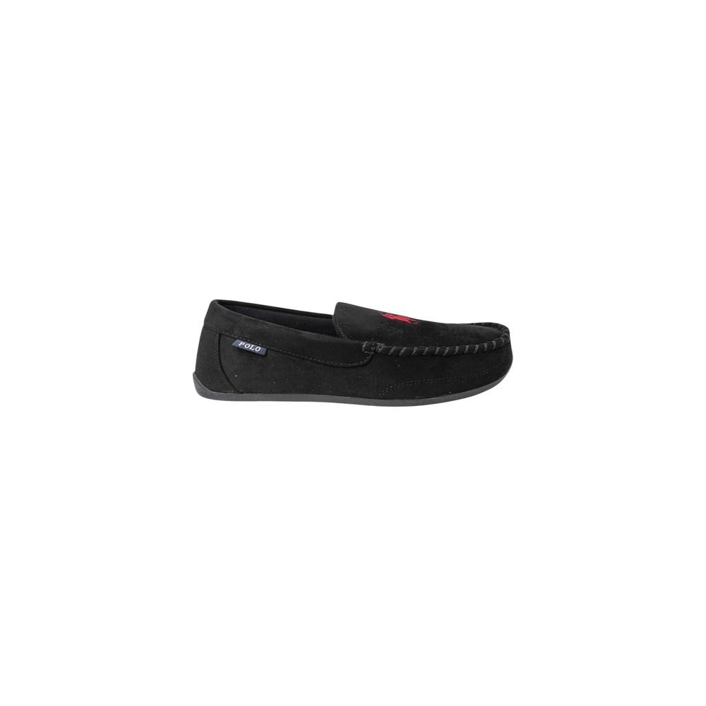 Ralph Lauren Black Faux Fur Slippers Ralph Lauren