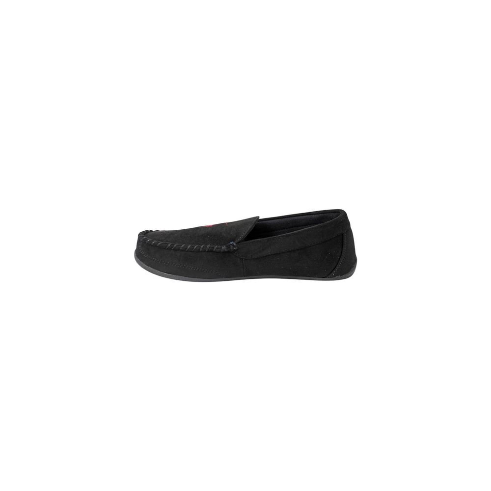 Ralph Lauren Black Faux Fur Slippers Ralph Lauren