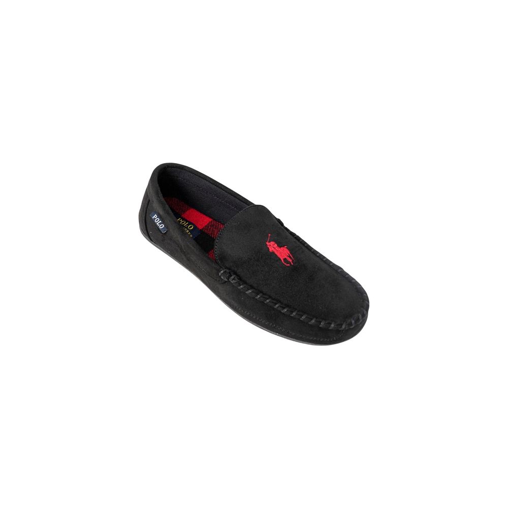 Ralph Lauren Black Faux Fur Slippers Ralph Lauren