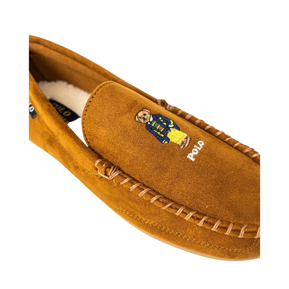 Ralph Lauren Beige Faux Fur Slippers Ralph Lauren