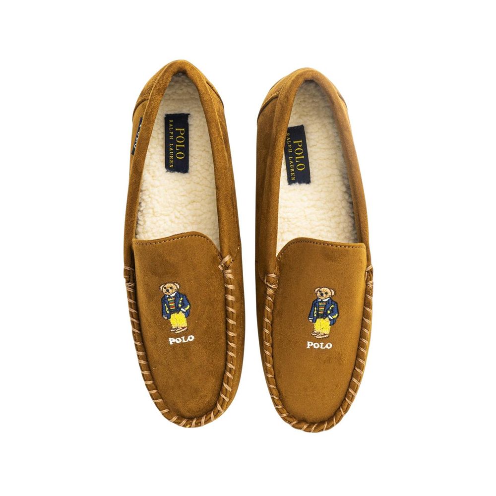 Ralph Lauren Beige Faux Fur Slippers Ralph Lauren