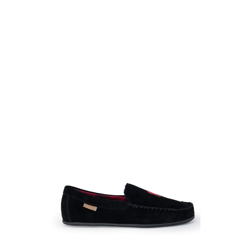 Ralph Lauren Black Faux Fur Slippers Ralph Lauren