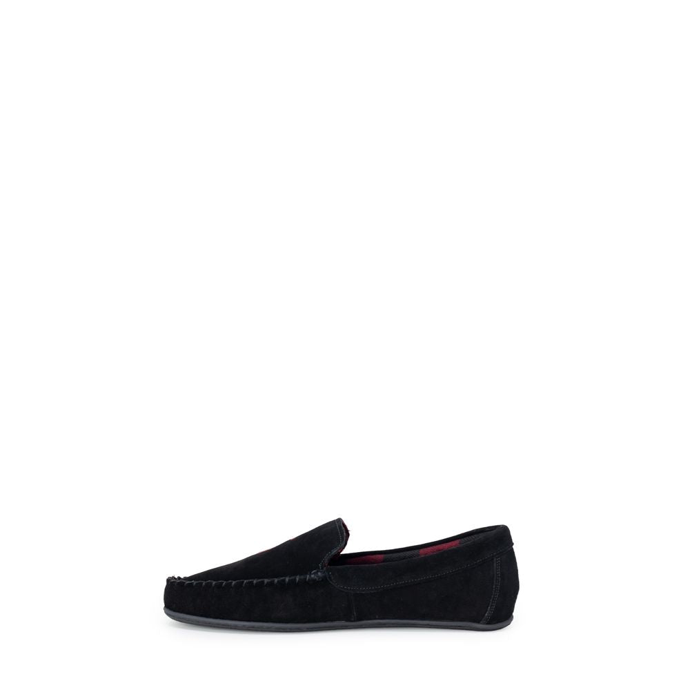 Ralph Lauren Black Faux Fur Slippers Ralph Lauren