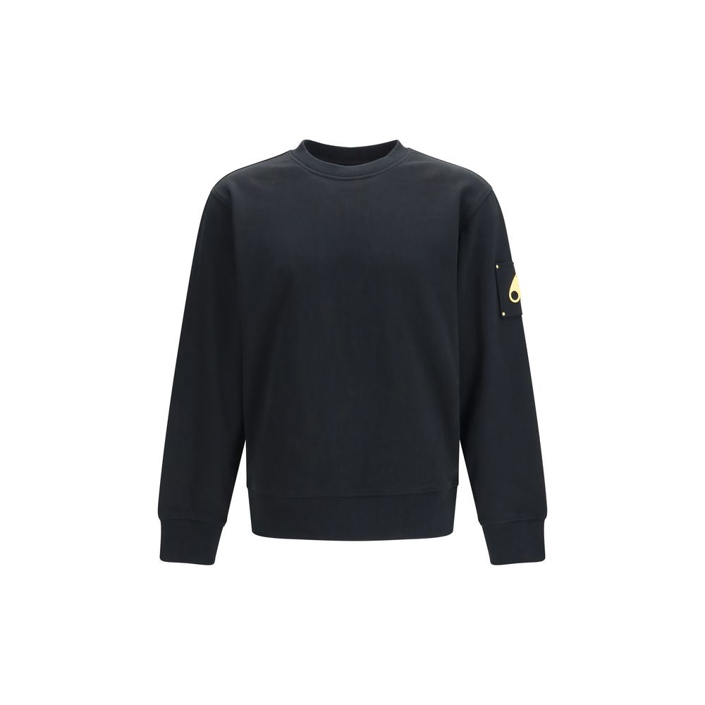 Moose Knuckles Black Cotton Sweatshirt Moose Knuckles