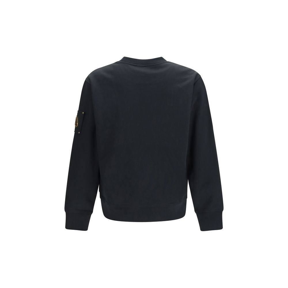 Moose Knuckles Black Cotton Sweatshirt Moose Knuckles