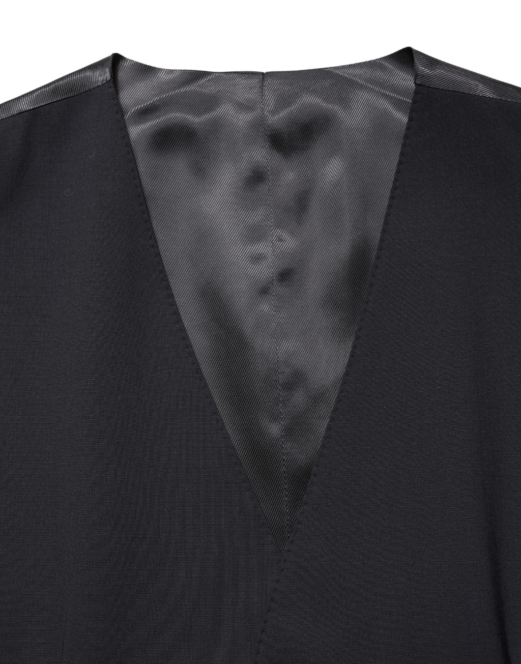 Dolce & Gabbana Black Wool Single Breasted Waistcoat Vest - Eljoys Fashion 