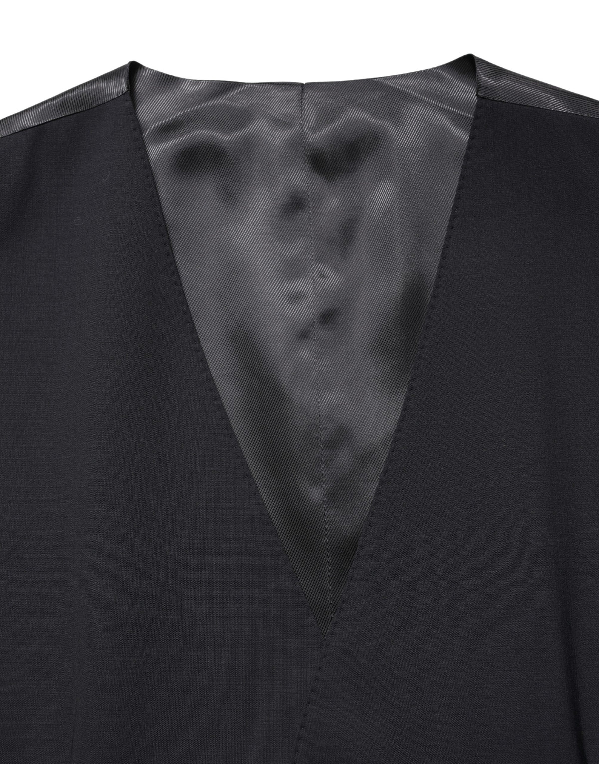 Dolce & Gabbana Black Wool Single Breasted Waistcoat Vest - Eljoys Fashion 