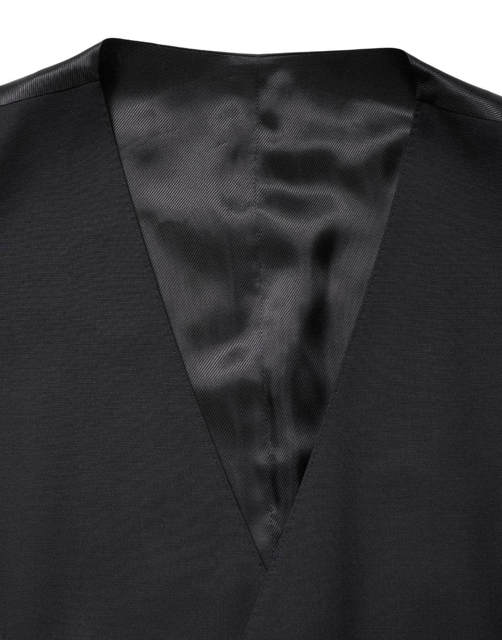 Dolce & Gabbana Black Wool Single Breasted Waistcoat Vest - Eljoys Fashion 